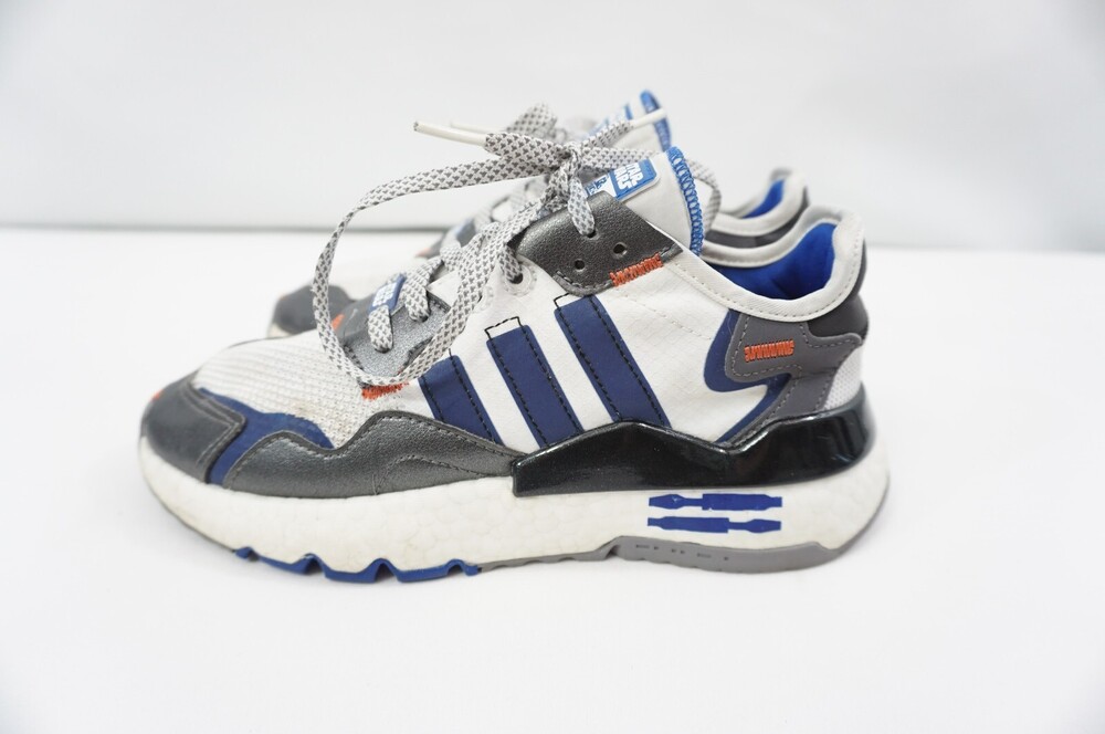 Adidas X Star Wars R2D2 Nite Jogger Used/Wrinkled Youth Boys 4.5 Sneakers FV8041